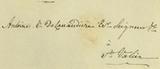 Document (Lettre de Bmy Joliette à Ant. O. de Lanaudière)