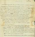 Document (Lettre de La Corne à Mde de Lavaltrie)