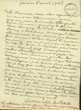 Document (Lettre de La Corne, abbé de L'Étoile, à de La Corne)