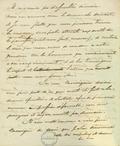 Document (Lettre de F. A. Larocque à Mgr Lartigue)