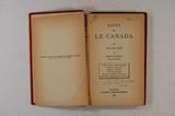 Livre (Notes sur le Canada). Page de titre