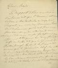 Document (Lettre de P. Laforce à Perrault)
