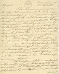 Document (Lettre de Geo. Rykert à Chas. Mittleberger)