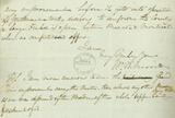 Document (Lettre de W. H. Merritt à Mr Berczy)