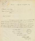 Document (Lettre de Joseph Raymond à Georges Baby)