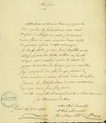 Document (Lettre de Charles de St-Ours à François Baby)