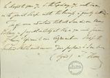 Document (Lettre de Thos. Thain à J. MacKenzie)