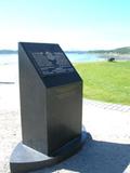 Monument des États-Unis commémorant le 400e anniversaire de Québec. Vue avant