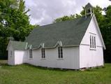 Église anglicane Saint-Thomas de Silver Creek. Vue arrière