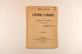 Brochure (Deux pages de l'histoire d'Amérique, lues au cabinet de lecture le 12 mai 1857). Page de titre