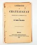 Brochure (L'héroïne de Châteauguay : épisode de la guerre de 1813). Page de titre