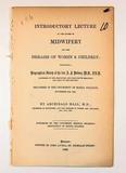 Brochure (Introductory lecture to the course of midwifery and the diseases of women and children : including a biographical sketch of the late A.F. Holmes, delivered in the University of McGill College, Nov. 9th, 1860). Page de titre