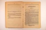 Brochure (Rapport du major William Robinson, capitaine des ingénieurs royaux, sur la ligne projetée du chemin de fer intercolonial devant partir d'un port oriental de la Nouvelle-Écosse, et, traversant le Nouveau-Brunswick, aboutir à Québec). Intérieur de l'imprimé