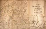 Brochure (Rapport du major William Robinson, capitaine des ingénieurs royaux, sur la ligne projetée du chemin de fer intercolonial devant partir d'un port oriental de la Nouvelle-Écosse, et, traversant le Nouveau-Brunswick, aboutir à Québec). Illustration
