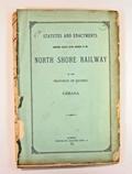 Brochure (Statutes and enactments concerning railways having reference to the North Shore Railway of the province of Quebec, Canada). Page de titre