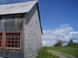 Grange-étable. Coté est. Vue latérale