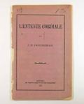 Brochure (L'entente cordiale). Page de titre