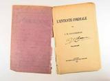 Brochure (L'entente cordiale). Intérieur de l'imprimé avec signature