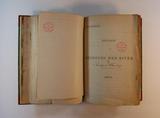 Brochure (Report on Bridging Red River). Page de titre avec note manuscrite