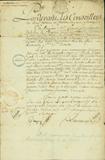 Document (Ratification par François Josué de La Corne de Chapt de la vente des deux tiers de la seigneurie de Terrebonne à Pierre de Lavaltrie par Louis de Chapt de La Corne)