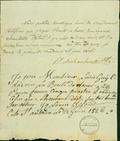 Document (Déclaration d'abandon de Élizabeth Defond par son mari Jacques Proulx)