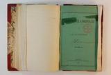 Brochure (L'entente cordiale). Page de titre avec note manuscrite