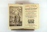 Livre (Les vies des hommes illustrés de Plutarque : traduites en vers françois, avec des remarques historiques et critiques par Mr. Dacier (Tome III)). Page de titre et frontispice