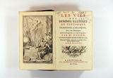 Livre (Les vies des hommes illustrés de Plutarque : traduites en vers françois, avec des remarques historiques et critiques par Mr. Dacier (Tome I)). Page de titre et frontispice