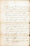 Document (Concession de terre de 6 arpents de front à la petite rivière de Montréal, par Charles Lemoyne aux Frères Hospitaliers de la Croix)