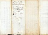 Document (Marché pour travaux de construction entre Joseph Lecomte et James McGill, P. L. Panet, Robert Symes et Geo. Selby, commissaires pour distribution de l'argent approprié à l'aide des communautés religieuses)
