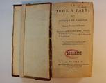 Livre (Le juge à paix et officier de paroisse, pour la province de Québec : extrait de Richard Burn, chancellier du diocèse de Charlisle, & un des juges à paix de Sa Majesté, pour les comtés de Westmorland & Cumberland). Page de titre avec signature de G. Baby