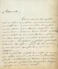 Document (Lettre de l'abbé X. O. Bruneau à De Lavaltrie)