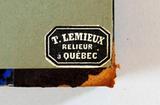 Livre (Les véritables motifs de messieurs et dames de la Société de Notre-Dame de Montréal (Ex. I)). Estampille