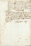 Document (Procuration de Jean D'Aillebout d'Argenteuil, tuteur des enfants de Pierre Hector D'Aillebout de Villemé, à Charlotte D'Aillebout, sa soeur, pour administrer des biens durant son absence à Louisbourg)