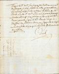 Document (Titre nouvel de concession de terre à Chambly, par Madame d'Youville, administratrice du bien des pauvres de l'Hôpital Général, en faveur de Charles Lagu dit Sanscartier)