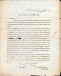 Document (Manifeste politique aux électeurs de la basse-ville)
