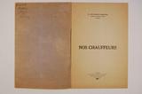 Brochure (Nos chauffeurs). Page de titre