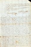 Document (Vente de droits successifs par François de Lavaltrie à Pierre de Lavaltrie)
