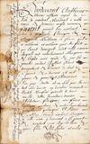 Document (Vente de propriété par Jean Martinet de Fonblanche à Antoine Pacaud)