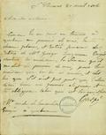 Document (Lettre de De Gaspé à Ovide de Lanaudière)