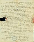 Document (Lettre de Hertel de Rouville à François Baby)