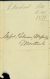 Document (Lettre de Louis Marchand à Robertson, Masson and Co)