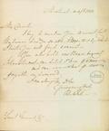Document (Lettre de Peter McGill à Samuel Gerrard)