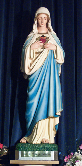 Statue Religieuse Sainte Vierge Marie Repertoire Du Patrimoine Culturel Du Quebec