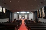 Synagogue Emanu-El Beth Sholom. Vue intérieure vers le choeur