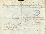 Document (Lettre de Jean-Gabriel Cerré à Pierre-Louis Panet)