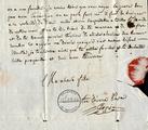 Document (Lettre de Jean-Gabriel Cerré à Madame P. L. Panet)