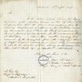 Document (Lettre du major Austin Cuvillier au capitaine H. Guy)