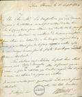 Document (Lettre de R. Kimber à Joseph Masson)