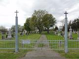 Cimetière de Saint-Vallier. Portail sur la rue de la Fabrique